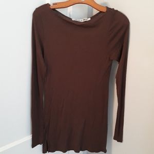 Michael Stars Boat Neck Slub Long Sleeve